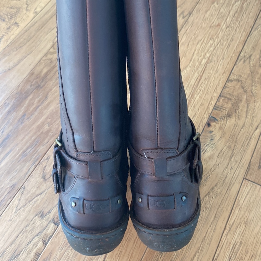 Ugg Shearling Lined Leather Boots 6 - image 5